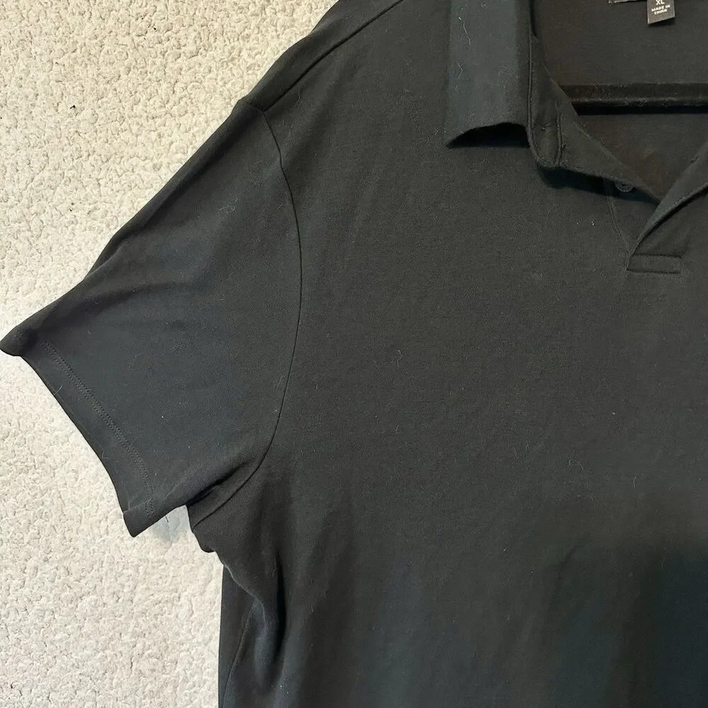 Lot of 2 Banana Republic Men's Short Sleeve‎ Solid Dress Polo Shirt Size XL